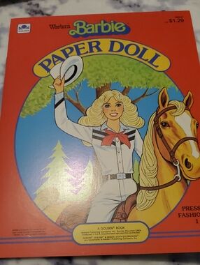 Barbie Paper Doll Book – Orange, Blue, Yellow